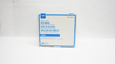 Medline NON4420 ACCU-Therm Ice Bag White Pouch with 4 Ties, Large - Box of 25